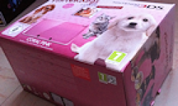 Bundle Nintendo 3DS Coral Pink Nintendogs cats debllage unboxing logo vignette 26.01.2012