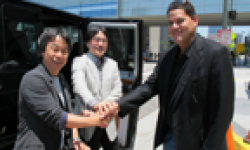 Nintendo E3 2012 Reggie Fils Aimé Satoru Iwata head