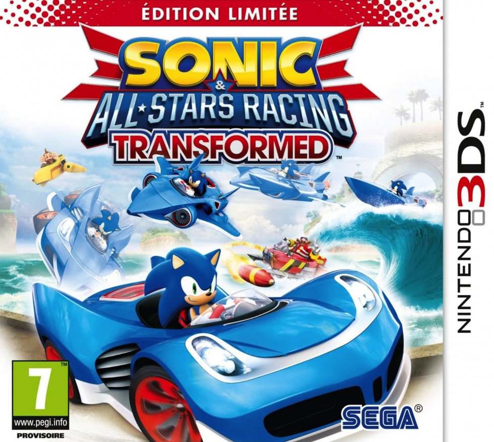 Sonic & All Stars Racing Transformed Edition LimitÃ©e jaquette sonic
