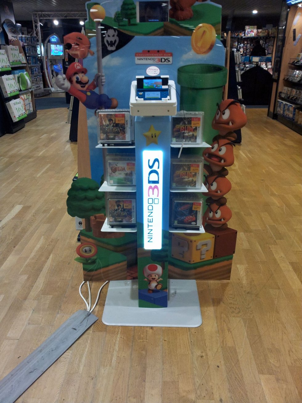stand PLV 3DS Mario super3Dland cultura